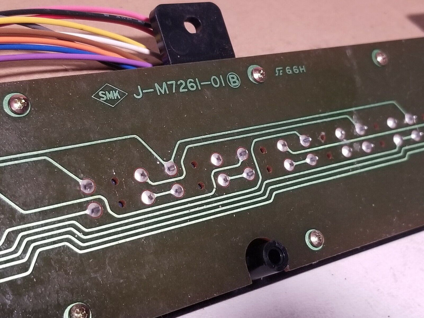 SMK J-M7261-01 control panel, power level, start, 1-6, x2, stop/reset