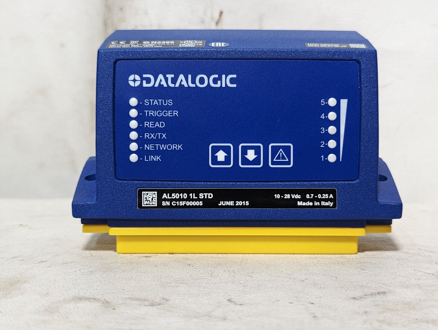 Datalogic AL5010 barcode scanner, 1L, STD DEN, P/N 1000067750