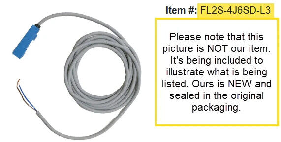 Yamatake FL2S-4J6SD-L3 Proximity Sensor, 3 Meter Cable - Free Shipping