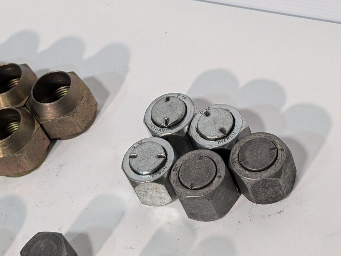 144 Assorted Adapters + Fittings, Hex Nut Lug Nut Bushing Pipe Threader