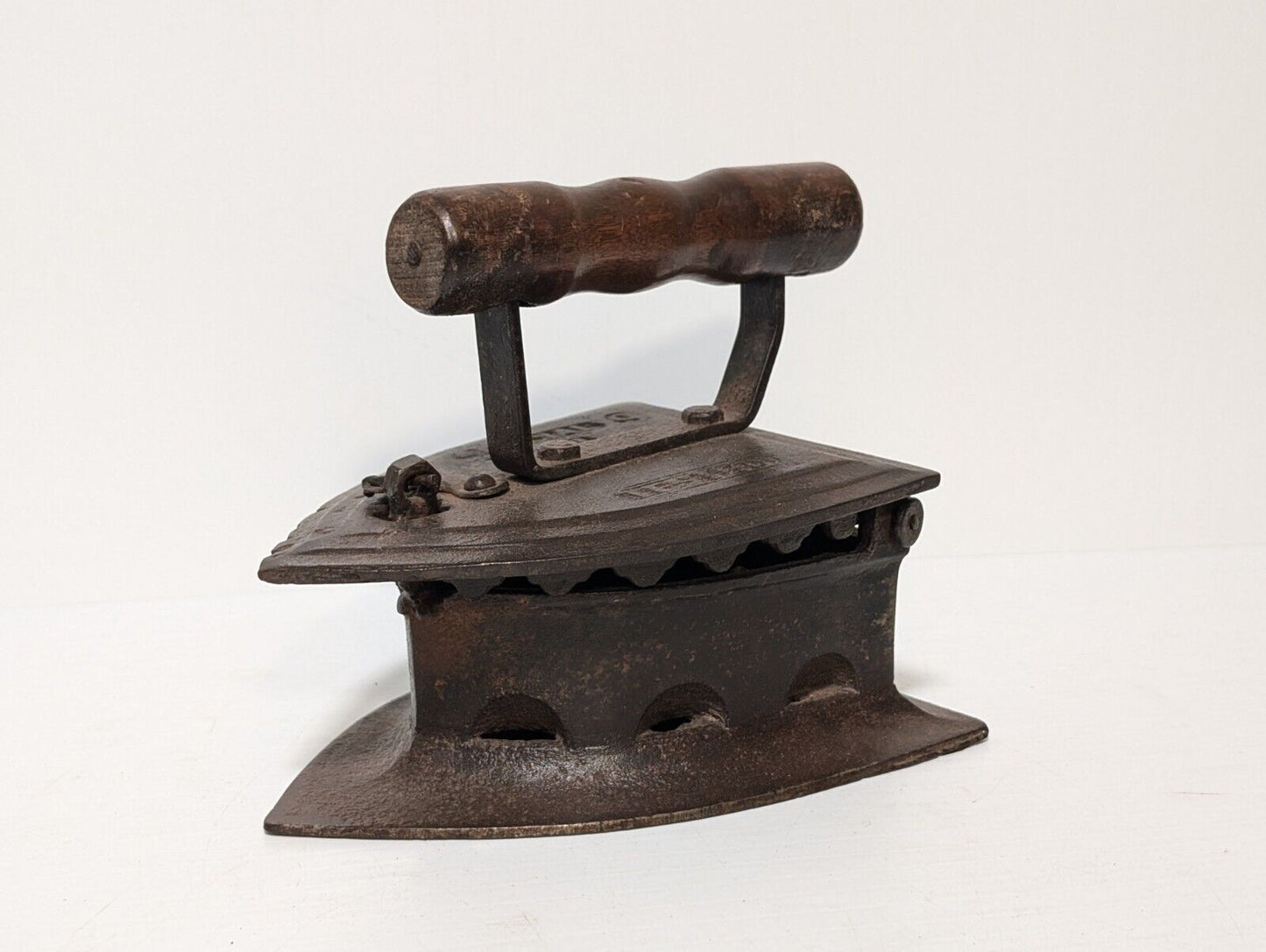 Vintage Coal Iron - 7.5" L x 6"H x 6" W - Cast Iron Collectible