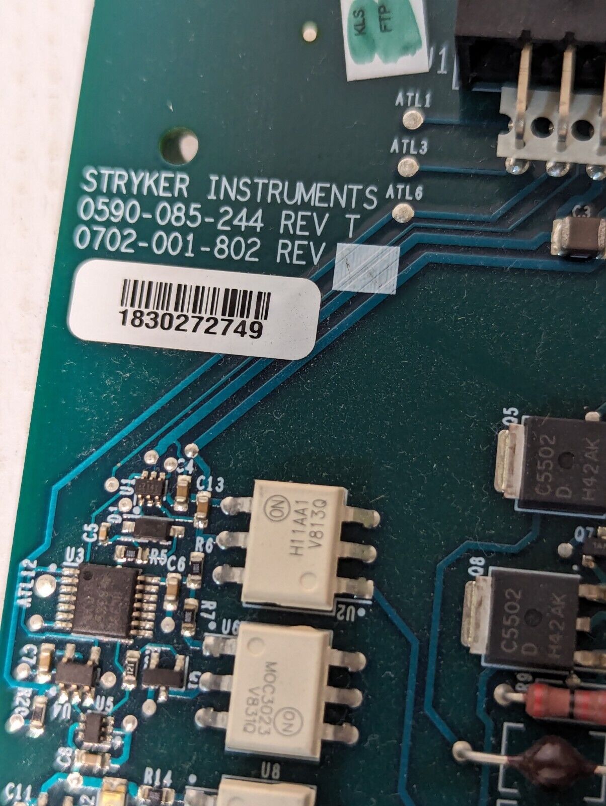 Stryker 0590-085-244, 0702-001-802 circuit board, AC power board, new old stock