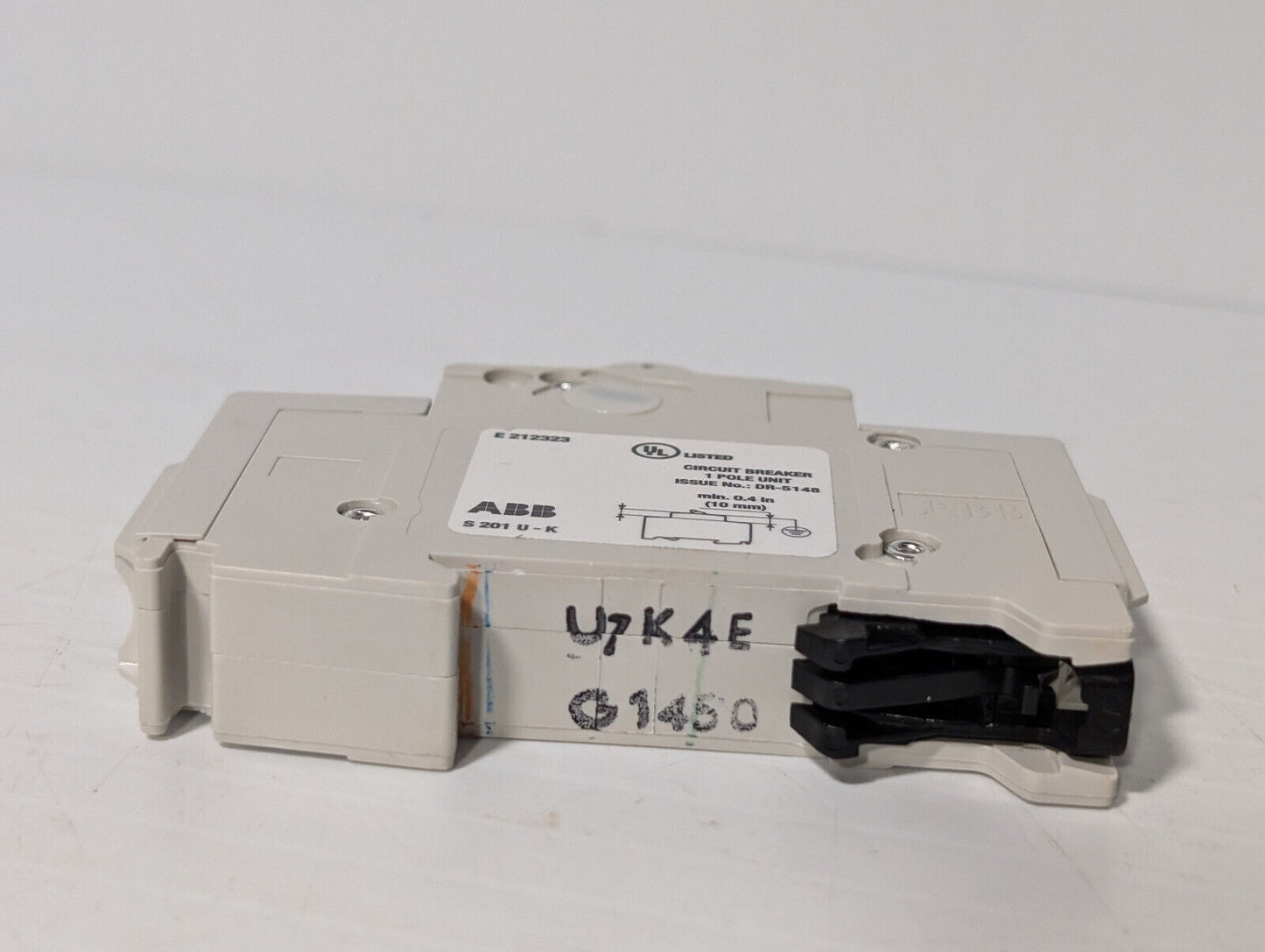 ABB S201U-K4 Circuit Breaker, 4A, 1 Pole, Made in Germany, 50/60 Hz, E212323