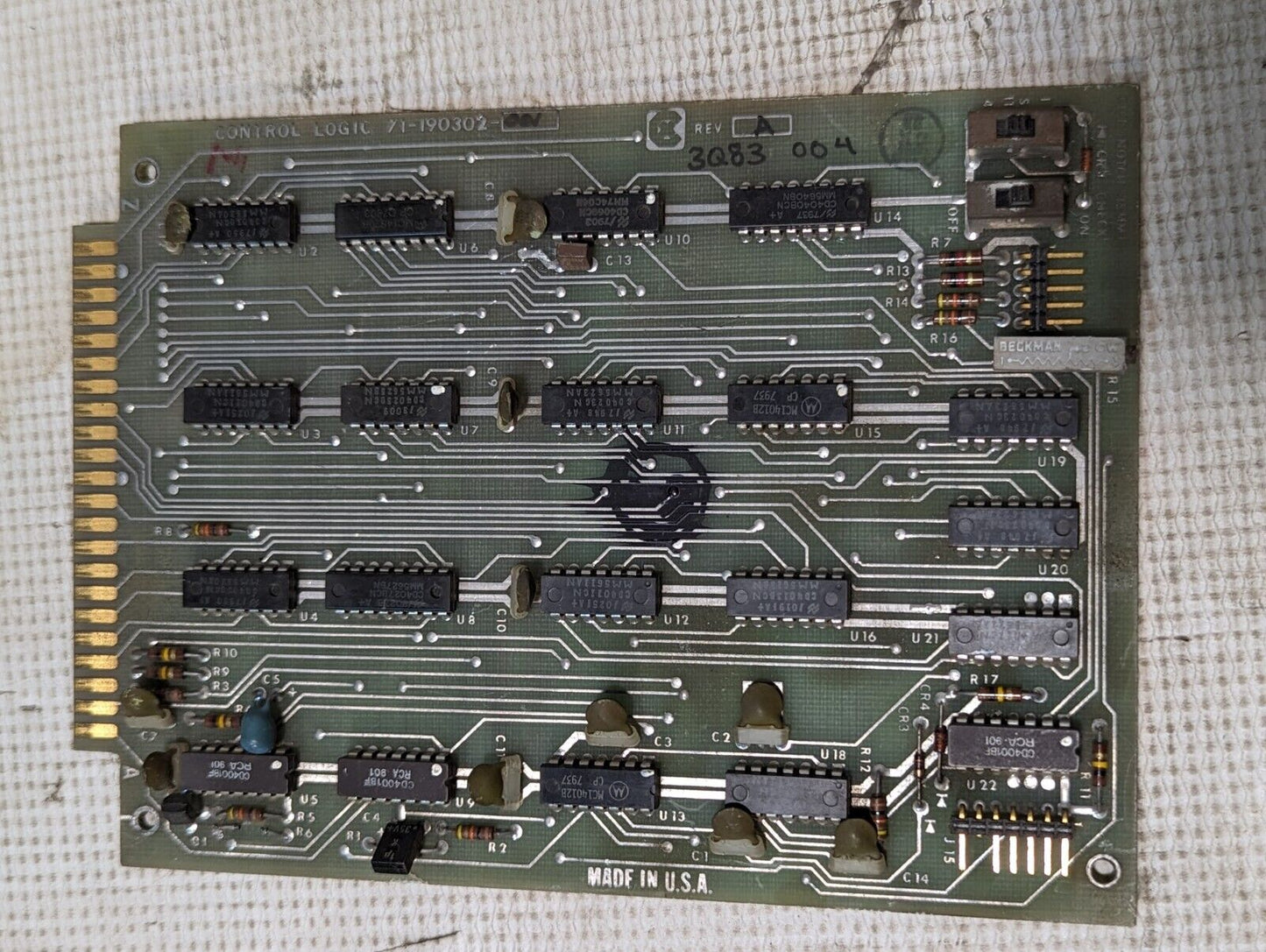 WYV 41-190302-001 Control Logic REV.A Circuit Board 3Q83004 - Free Shipping