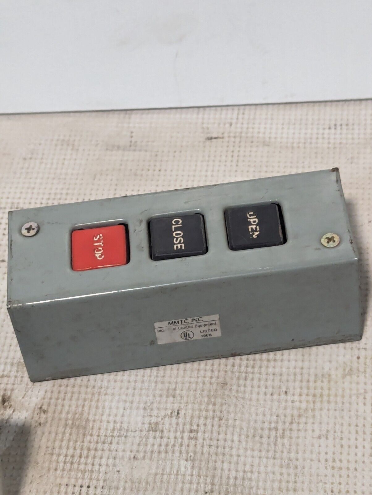 Lot of 2 LiftMaster Garage Door 3 Button Switch with Open / Close / (red) Stop