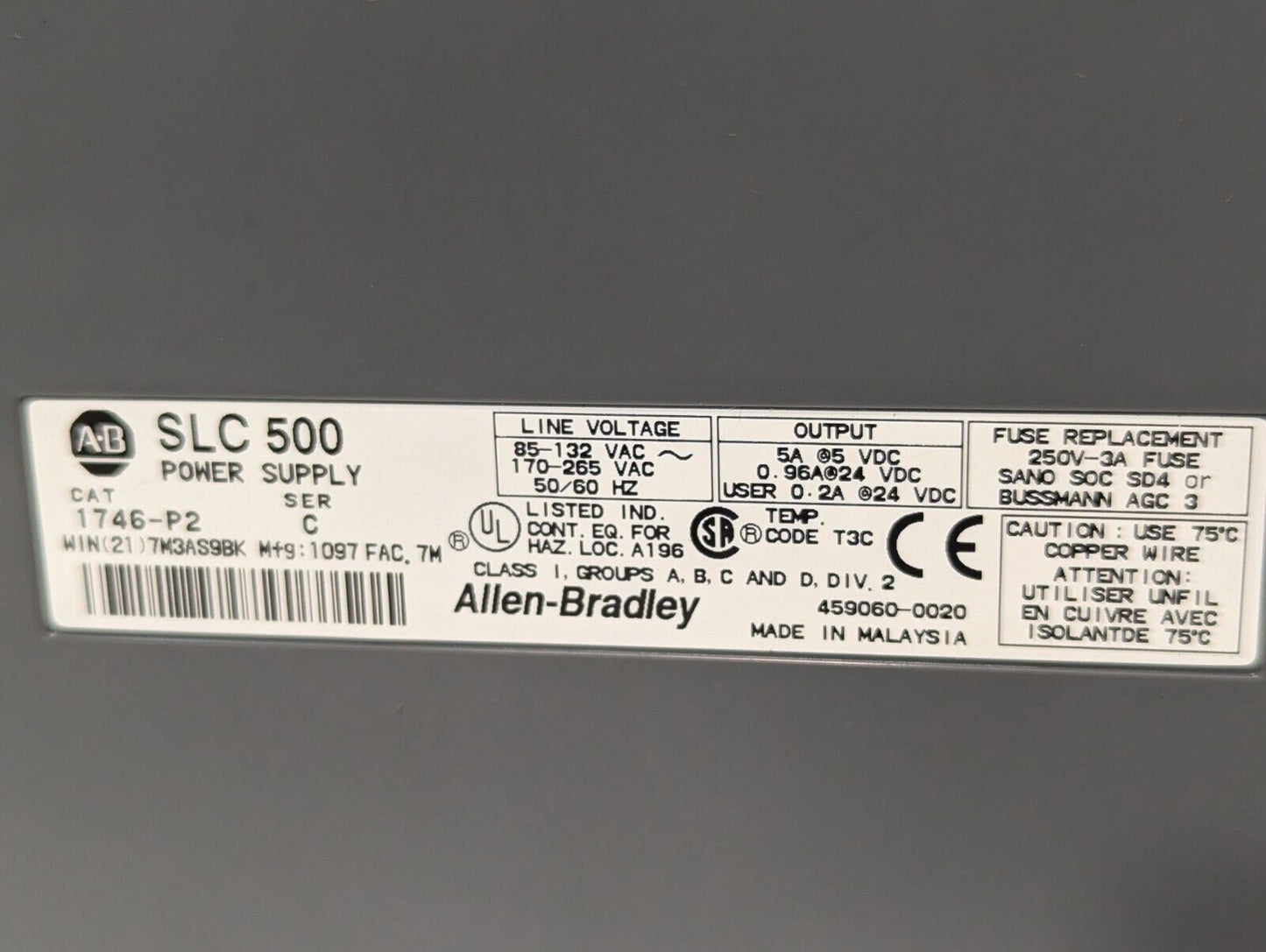 Allen Bradley 1746-A7, SLC 500 7-Slot Rack, Power Supply, more - Free Shipping