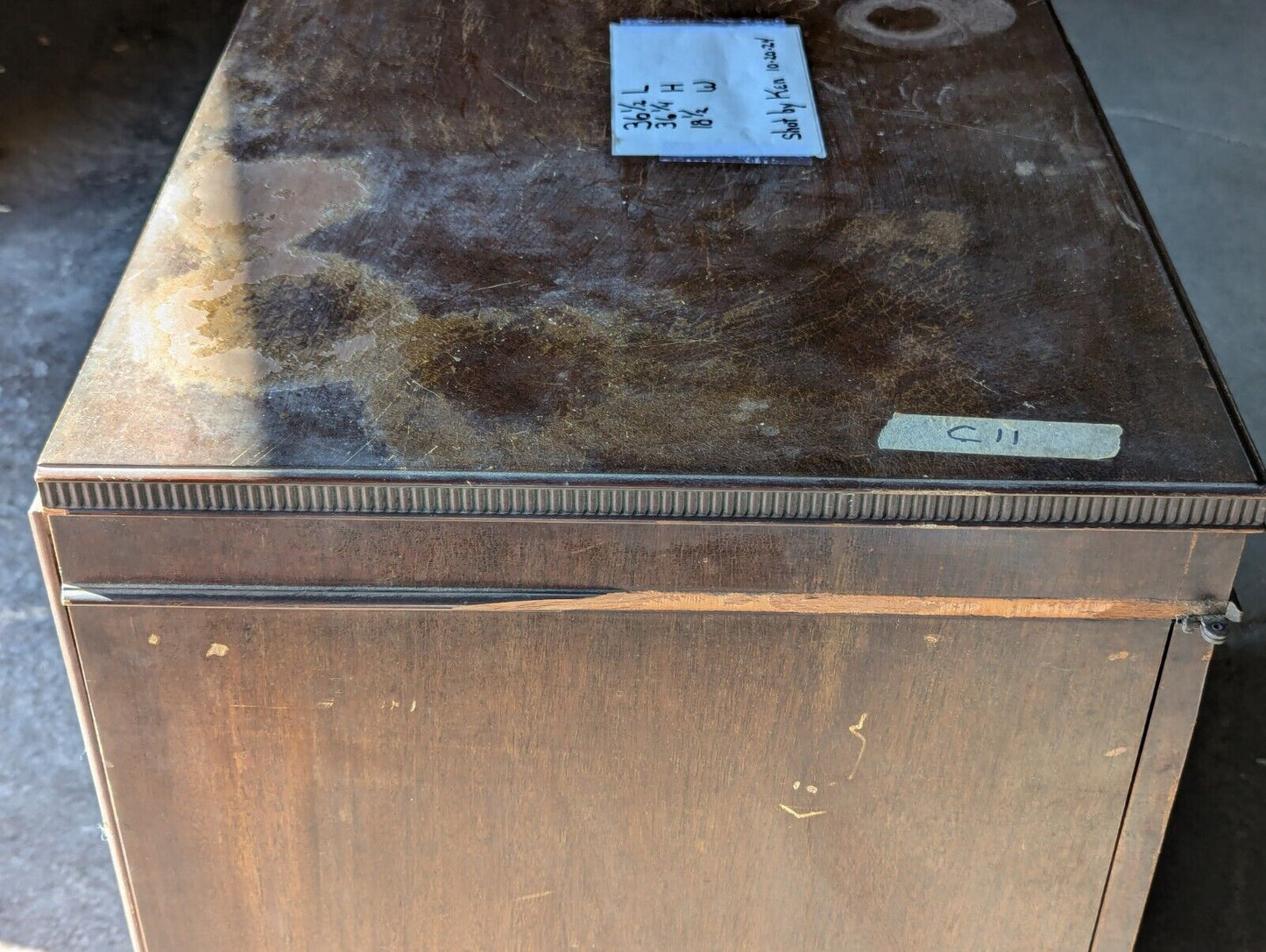 General Electronic Radio Cabinet, Vintage Radio Tune Cabinet - Free Shipping