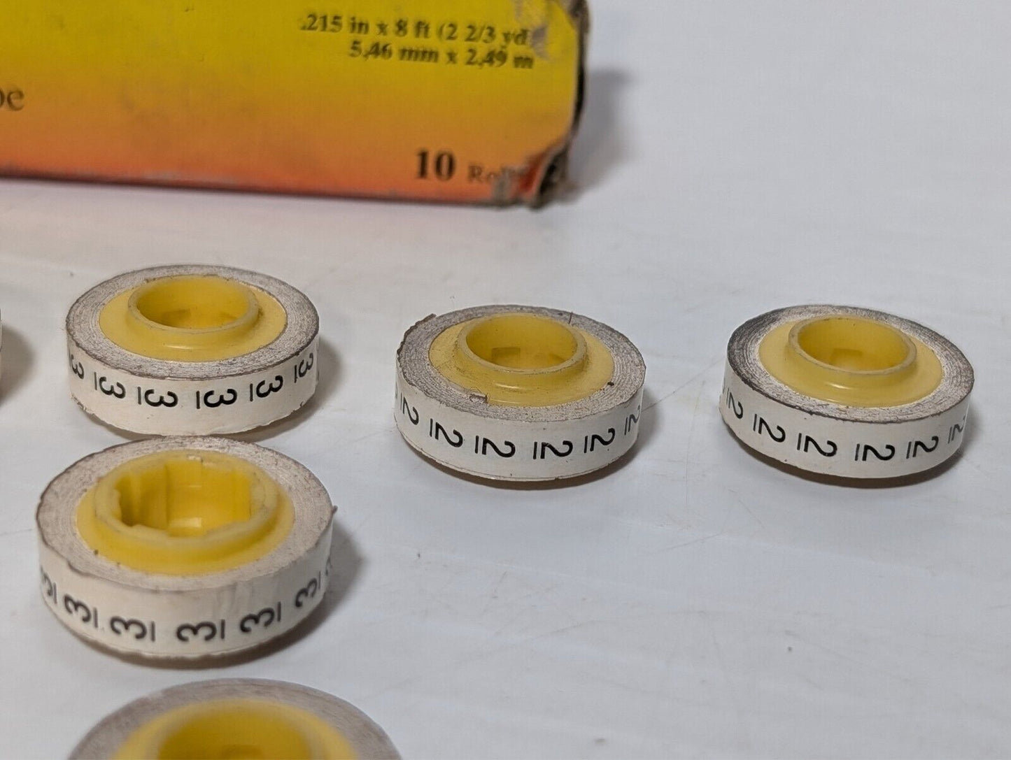 (16 Rolls) 3M ScotchCode SDR-10-19 Wire Marker Tape Refill Rolls