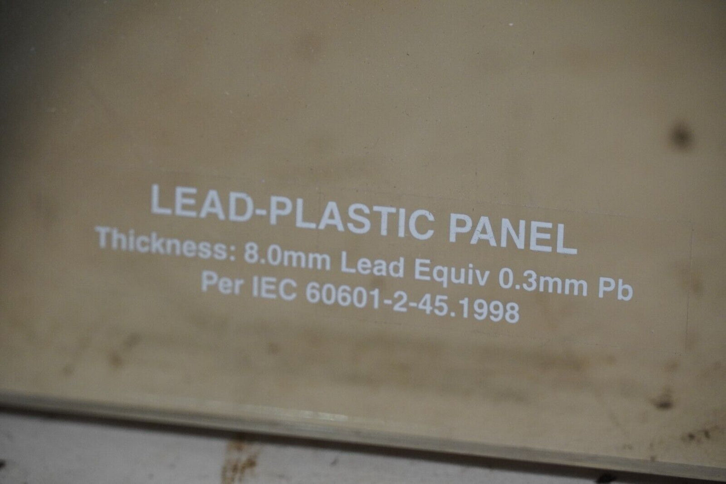 24" x 45" lead-plastic panel for Fischer Imaging SenoScan 25/50, 0.3 mm Pb equiv