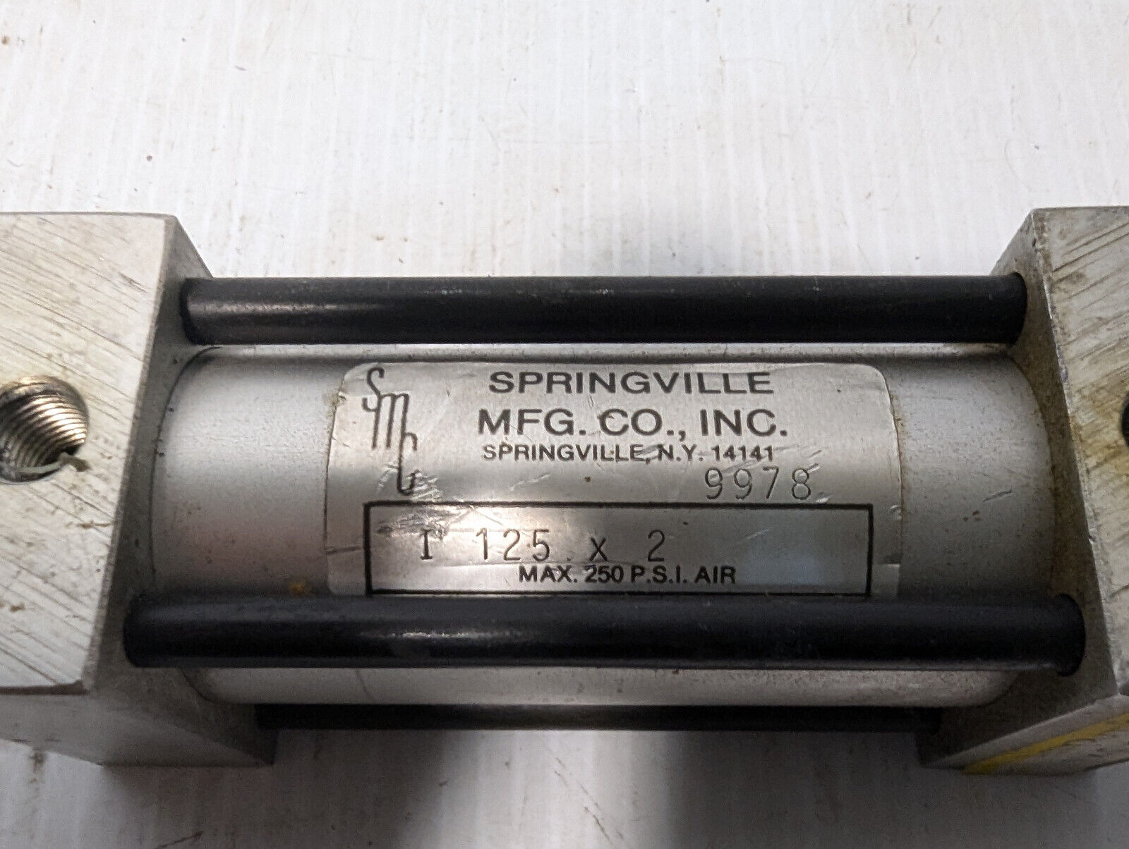 Springville Mfg. Co. I 125 x 2 Pneumatic Cylinder -Made in USA- Free Shipping