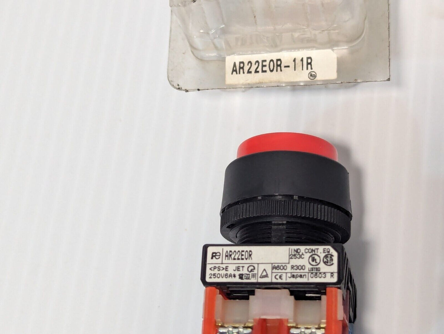 Fuji Electric AR22E0R-11R Pushbutton Momentary Switch, Red Button -Free Shipping
