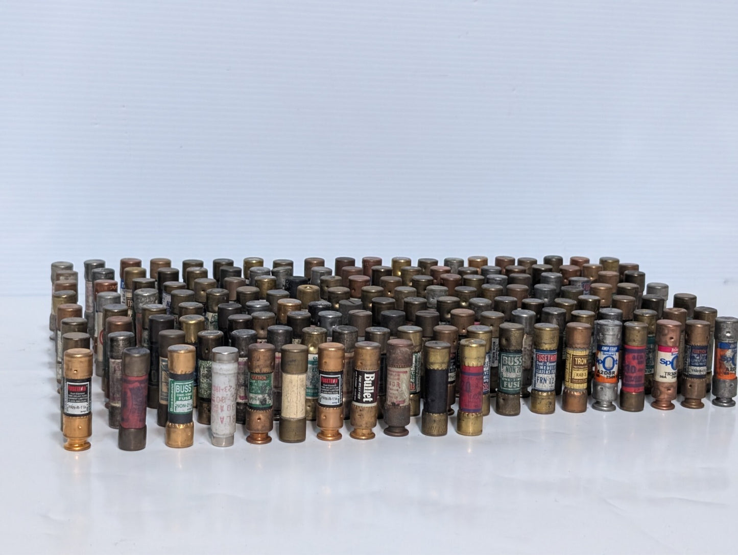 155 Assorted Fuses, Various Brands and Amps, Includes 5 FRN-R-5