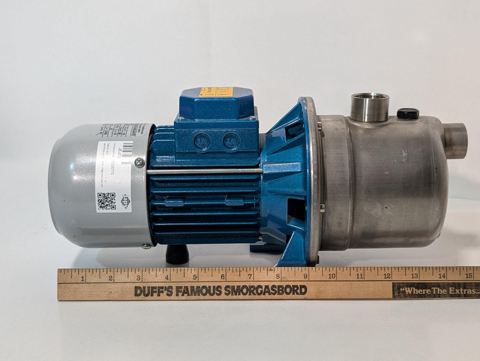 Tellarini ECC 24 JET Self-Priming Electric Pump, 0.7HP 0.5kW 2700RPM 61-32 l/min