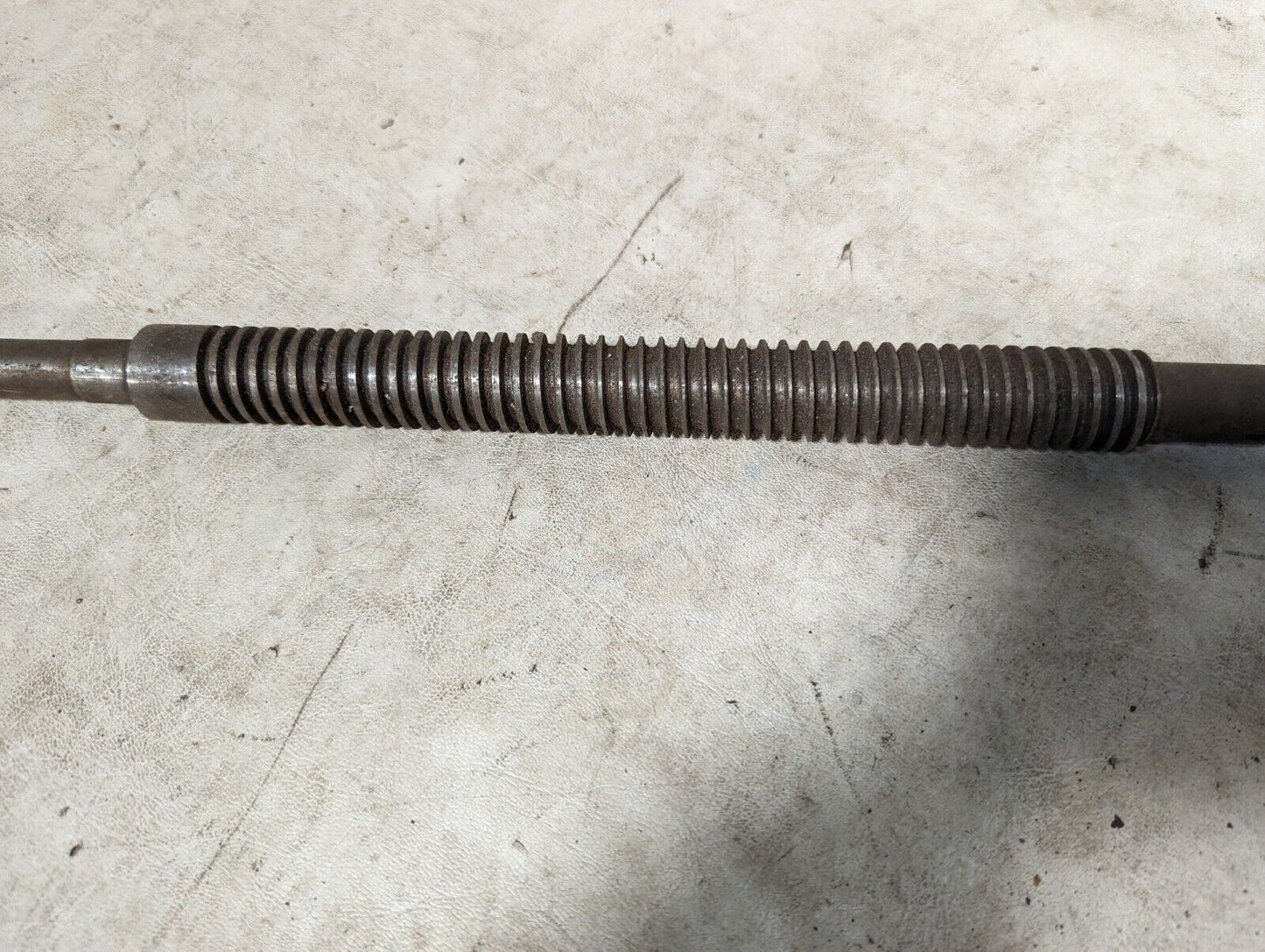 18.5 inch shaft, threaded, 1 inch diameter, 9 inches threaded, unbranded