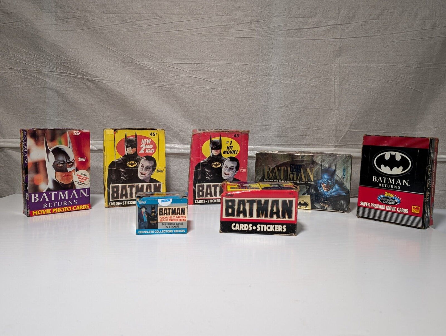 Vintage Batman Collectibles 1500+ Cards Stickers Michael Keaton Jack Nicholson