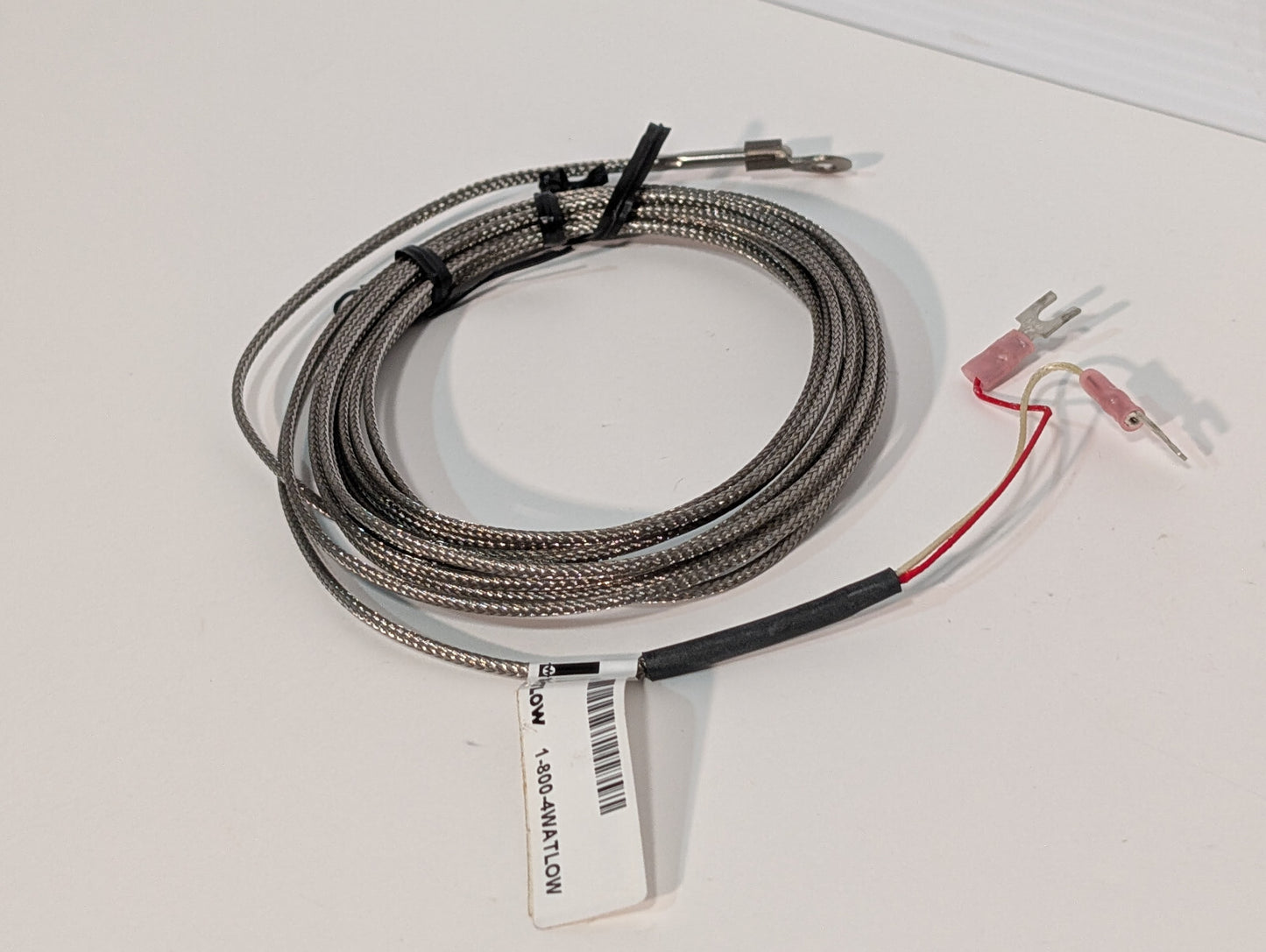 Watlow 70XJSUB130B Ring Terminal Tube Wire Thermocouple, Clamco 206-30, 3330-058