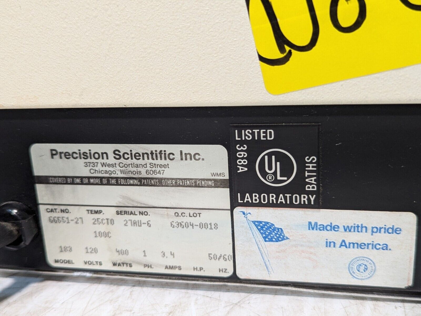 Precision Scientific 66551-27 Model 183 Heated Water Bath, No Lid -Free Shipping