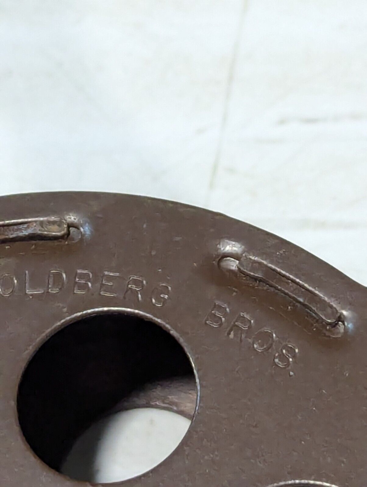 Vintage Metal Movie Reel, Goldberg Bros. Pat.D-122.017, Movie Art -Free Shipping