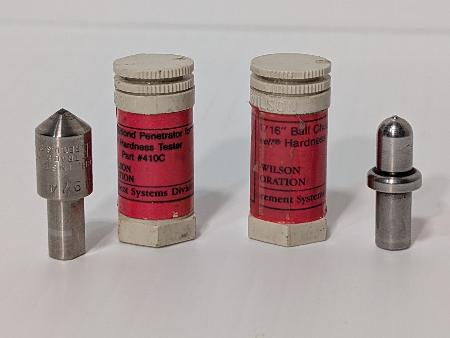 Wilson Brale Diamond Penetrator & 1/16" Ball Chuck for Rockwell Hardness Tester