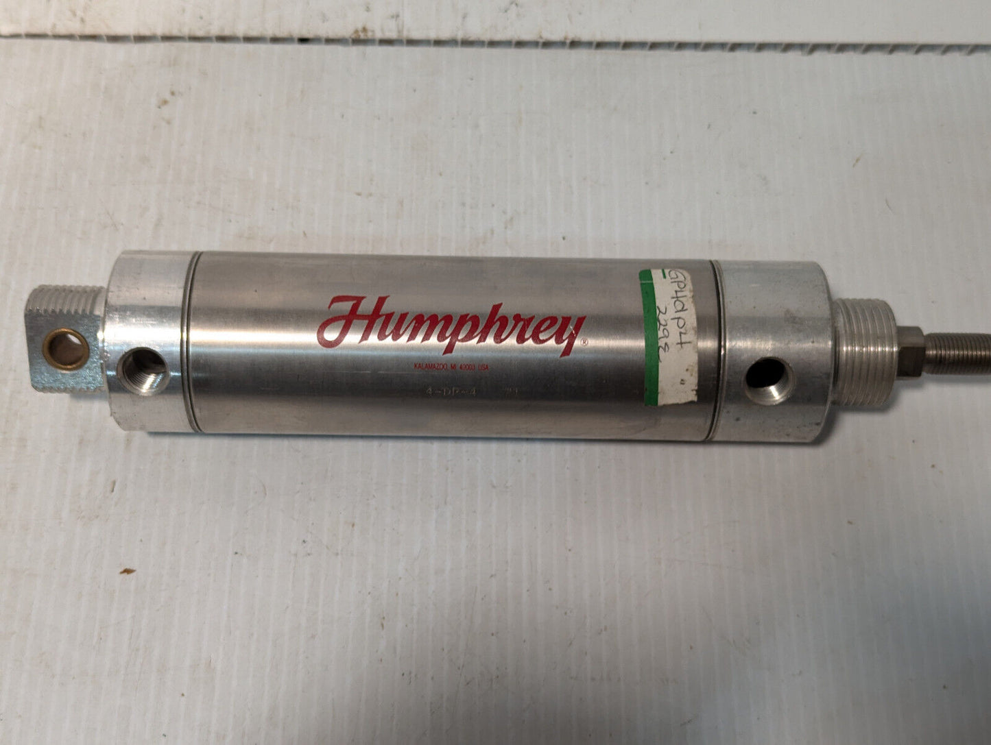 Humphrey 4-DP-4 Pneumatic Air Cylinder, Made in USA, 2" Bore - Free Shipping