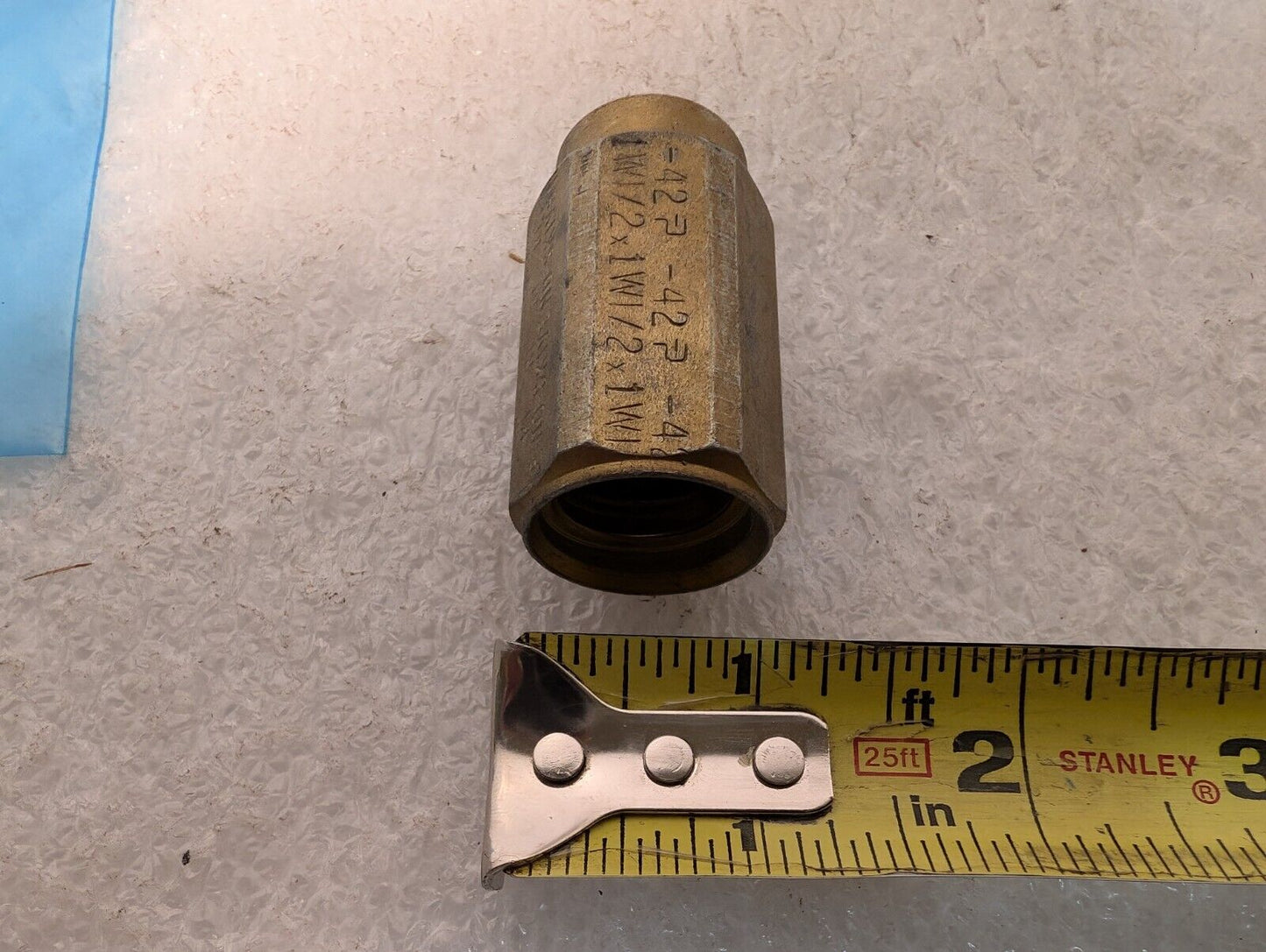 3 Pieces Parker No Skive Field Attachable Hydraulic Hose Brass Fittings
