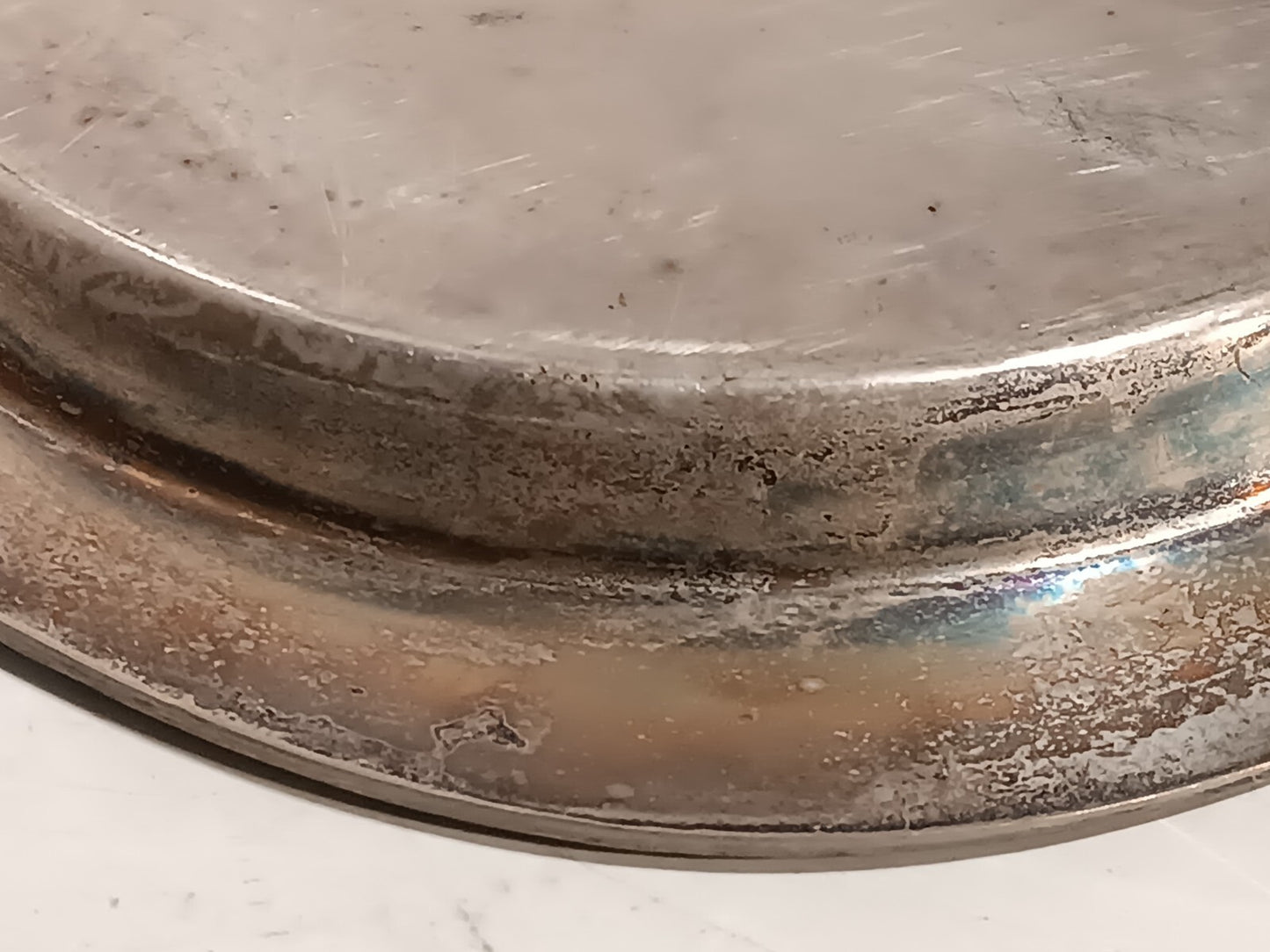 Vintage Glastonbury 503 Silver Serving Plate Art Deco 13" Diameter