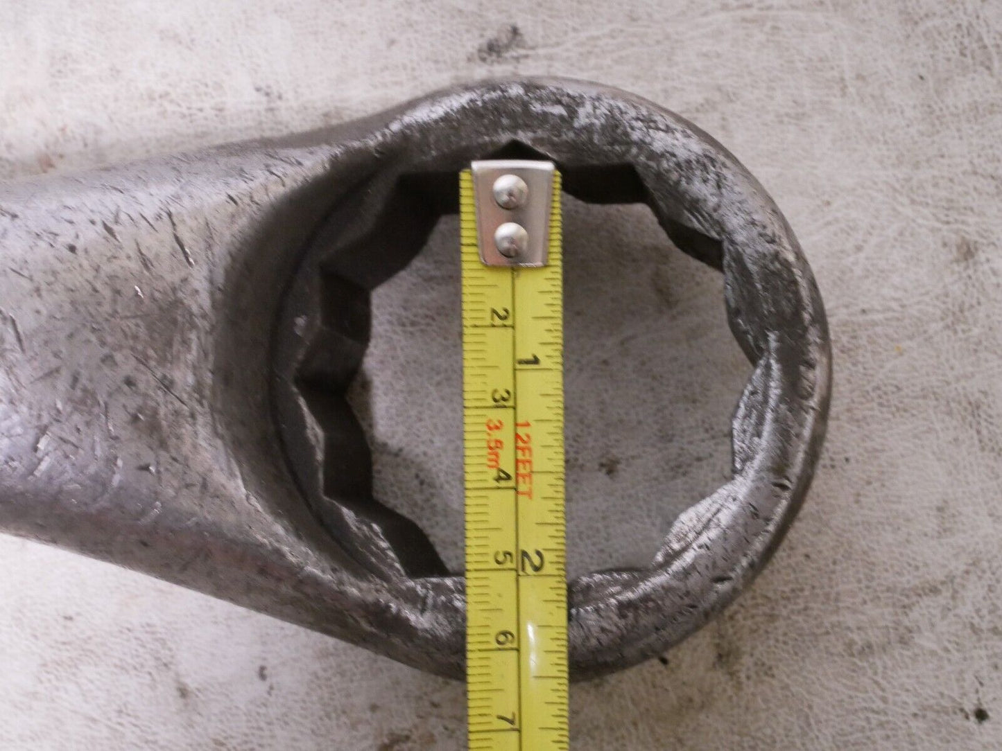 Unbranded large wrench, seemingly 1-7/8 inches by 2 inches, 25.5 inches length