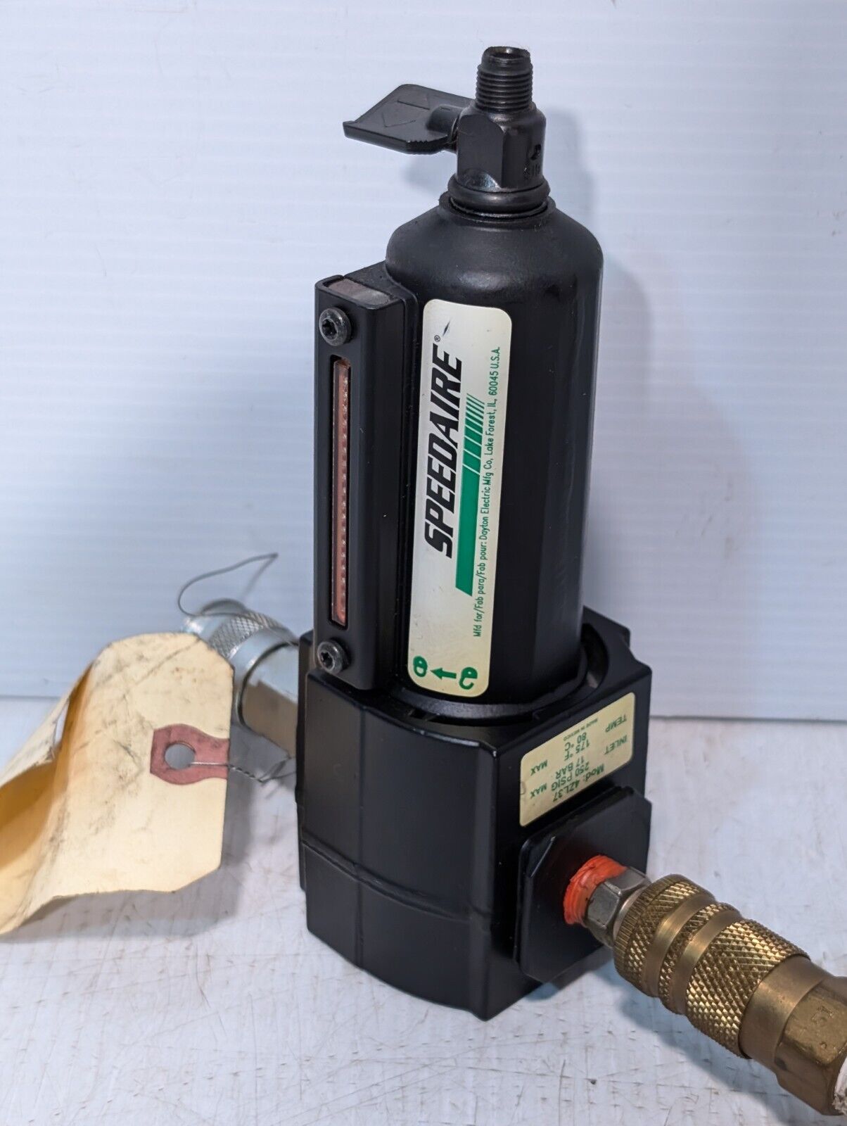 SpeedAire 4ZL37, Finite Filter C41S-2C06-016, Plastic Filter - Free Shipping