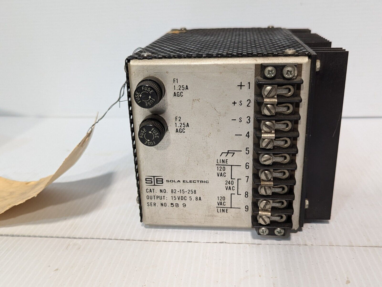 Sola Electric 82-15-258 AC/DC Power Supply - Free Shipping