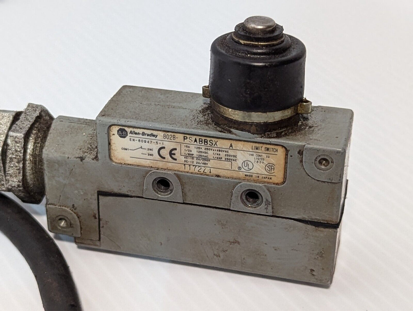Allen Bradley 802B-Psabbsx /A Limit Switch 15A 480Vac - Free Shipping+Return