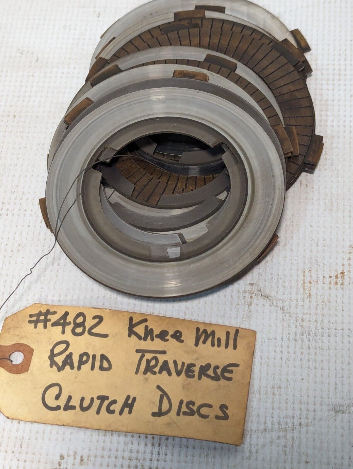 Unbranded Set of Clutch Discs for Rapid Traverse Knee Mills