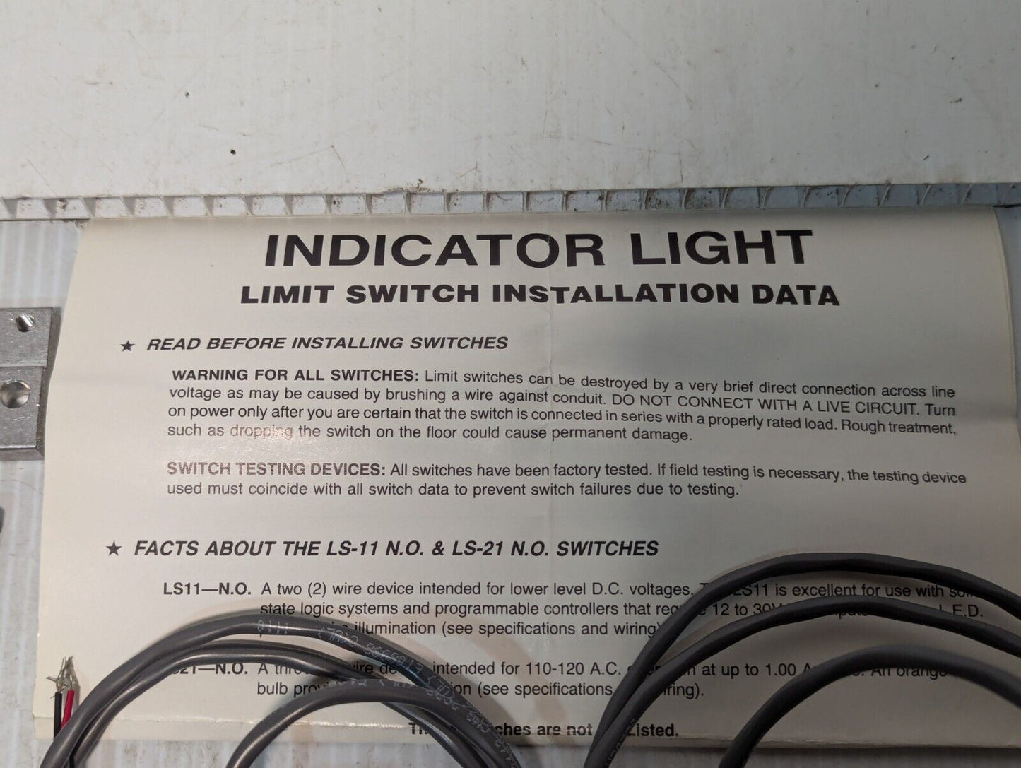 Advance Automation LS11 Indicator Light Reed Switch - Free Shipping