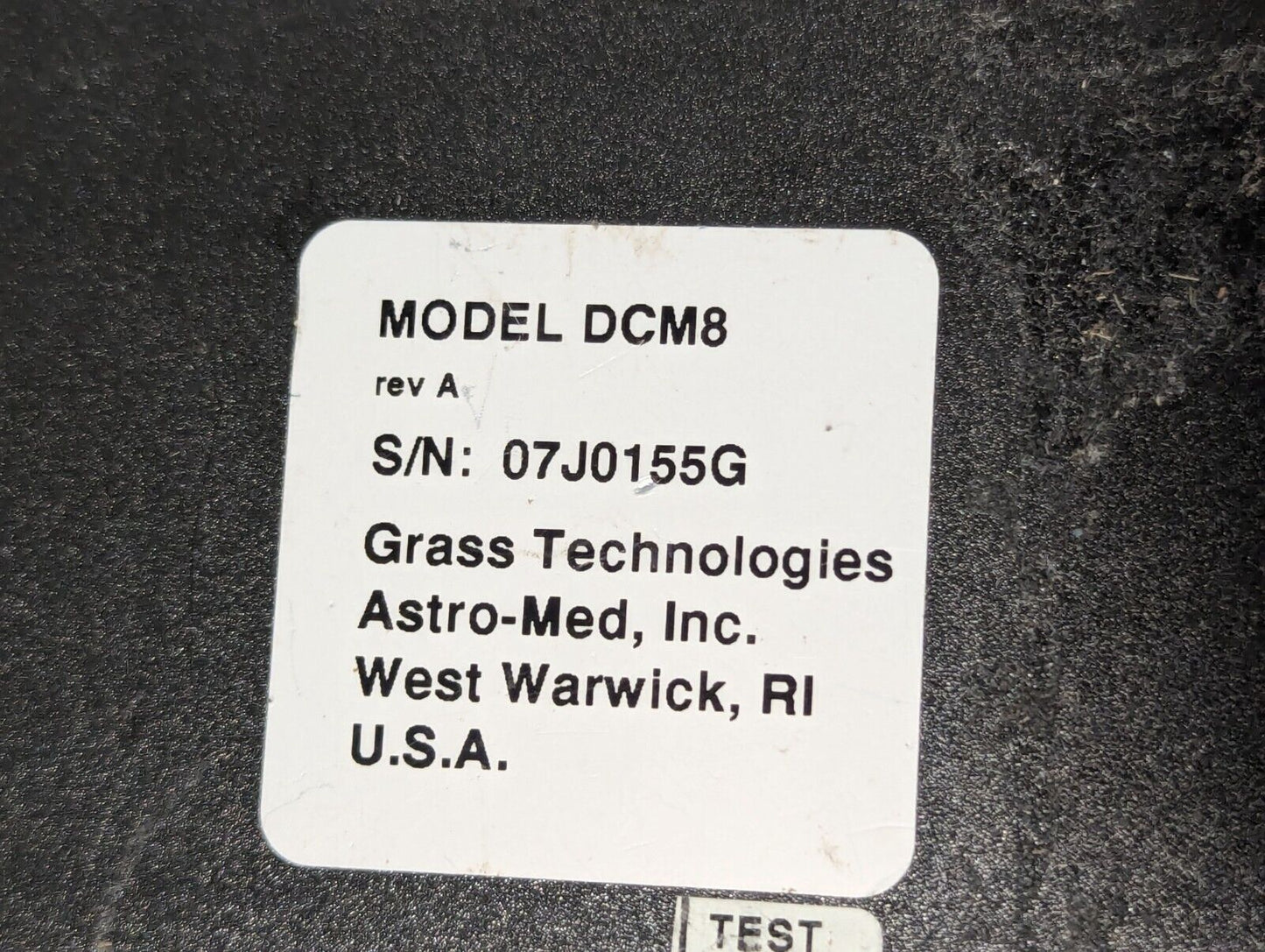 Astromed Inc Grass Technologies DCM8 Auxiliary DC Input Module Rev A - Free Ship
