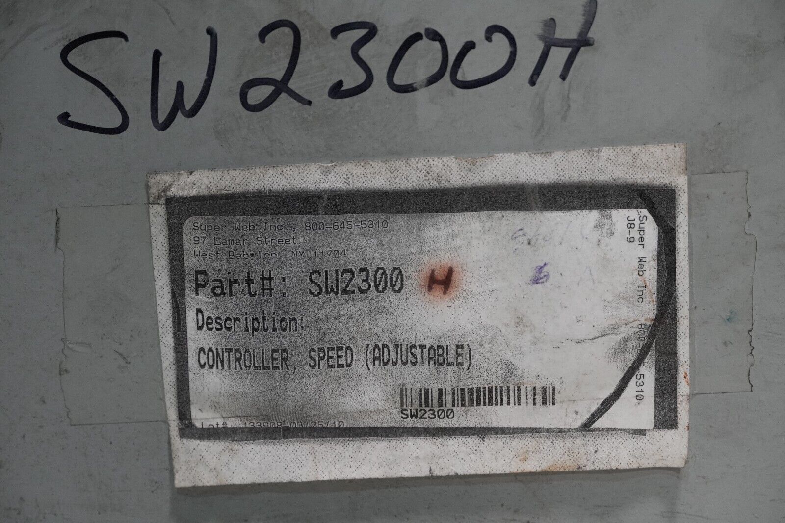 Super Web SW2300H adjustable speed controller