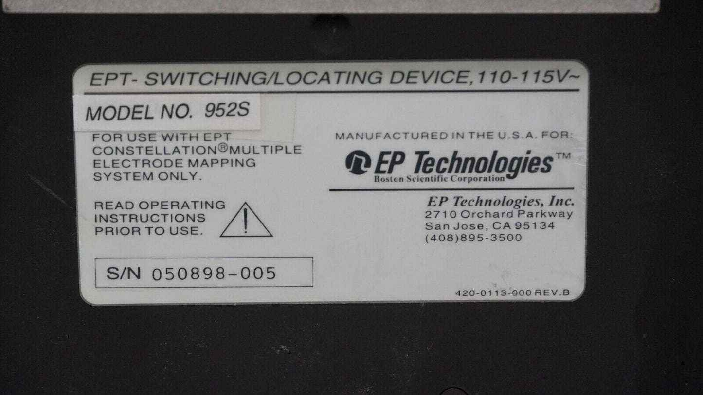 EP Technologies 952S Switching/Locating Device