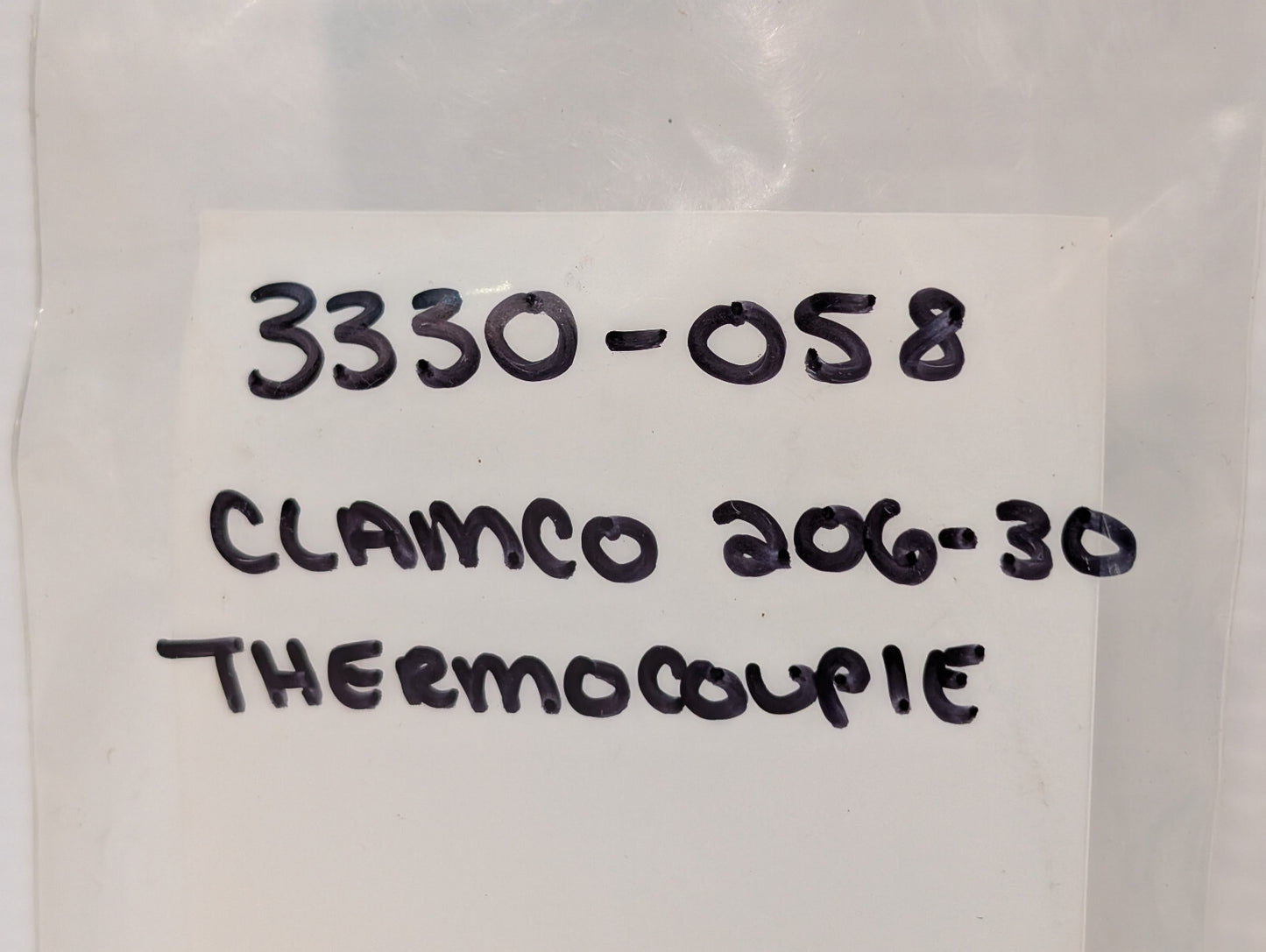 Watlow 70XJSUB130B Ring Terminal Tube Wire Thermocouple, Clamco 206-30, 3330-058