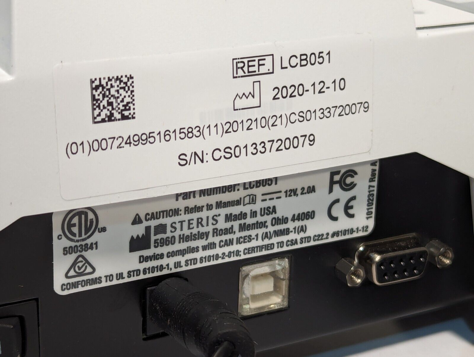 STERIS REF LCB051 Celerity STEAM Incubator - Free Shipping