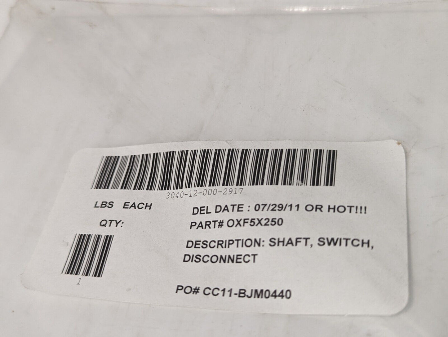 ABB OXF5X250 Disconnect Switch Shaft - Free Shipping