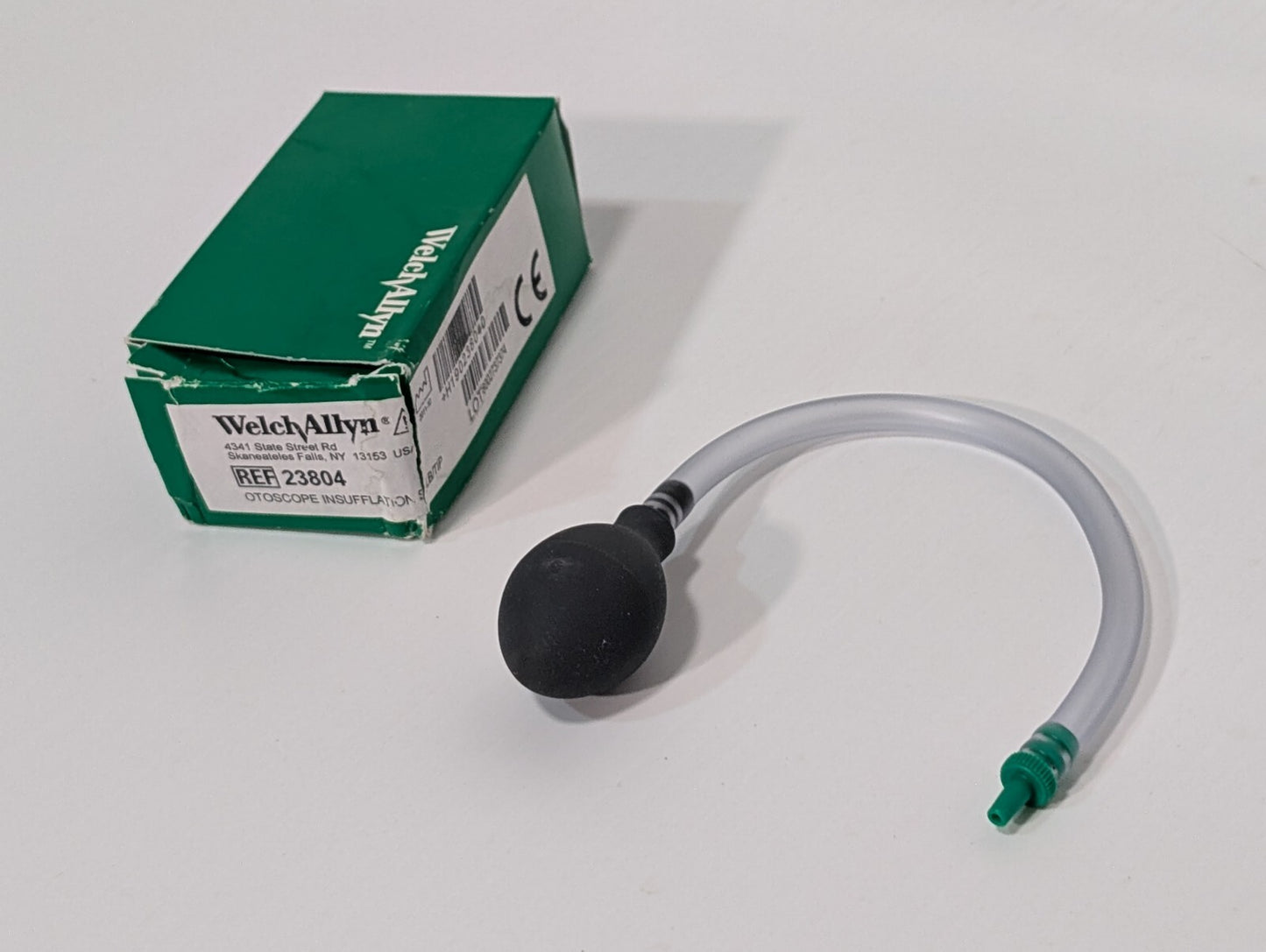 Welch Allyn 23804 Otoscope Insufflation Bulb with Tube and Distal Tip Connector