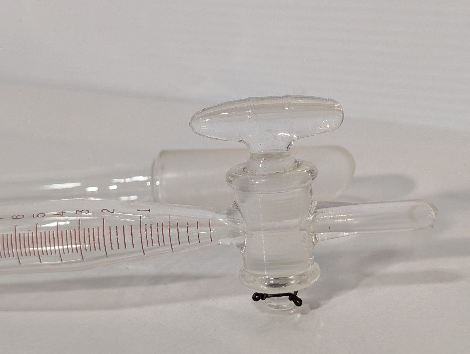 Tudor Scientific Glass Distilling Receiver, Moisture Test, Barrett TG-4005 25mL