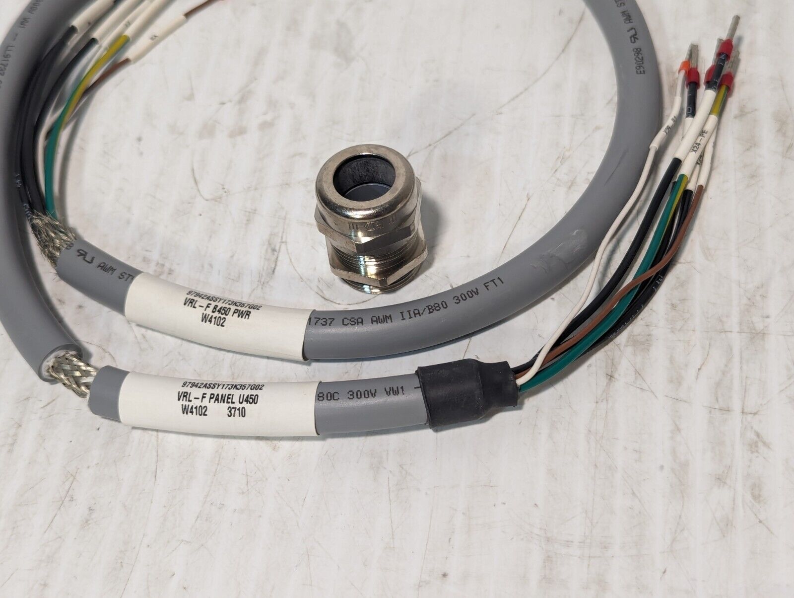 Turck 12976 Cable Assembly, VRL-F B450 Pwr, U2-16501, W4102 - Free Shipping