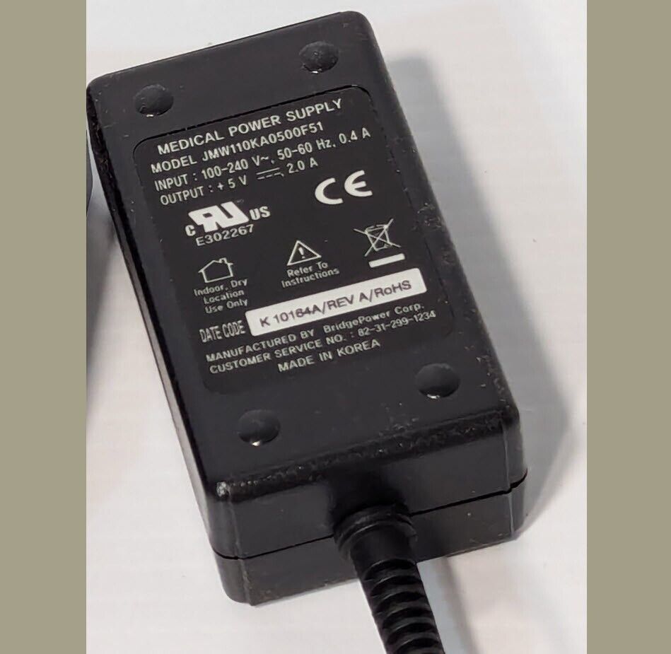 BridgePower JMW110KA0500F51 Medical Power Supply, AC\DC - Free Shipping