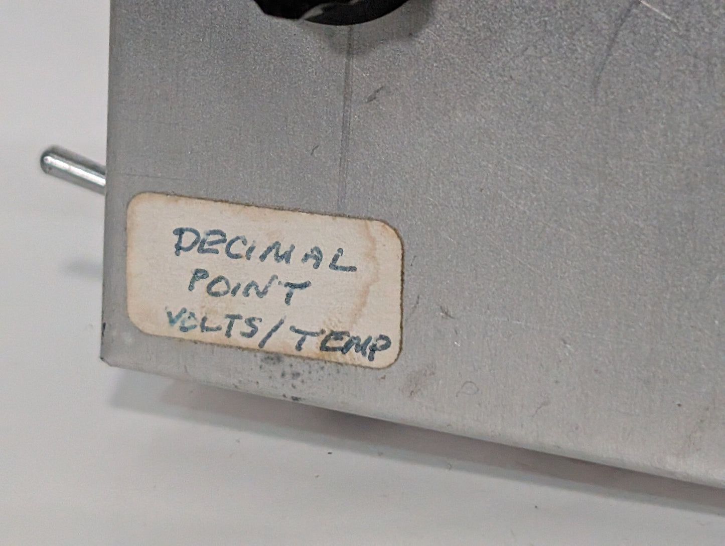Unidentified Control Panel Box Offset Dial, pH Dip Switches, Volts/ Temp, Toggle