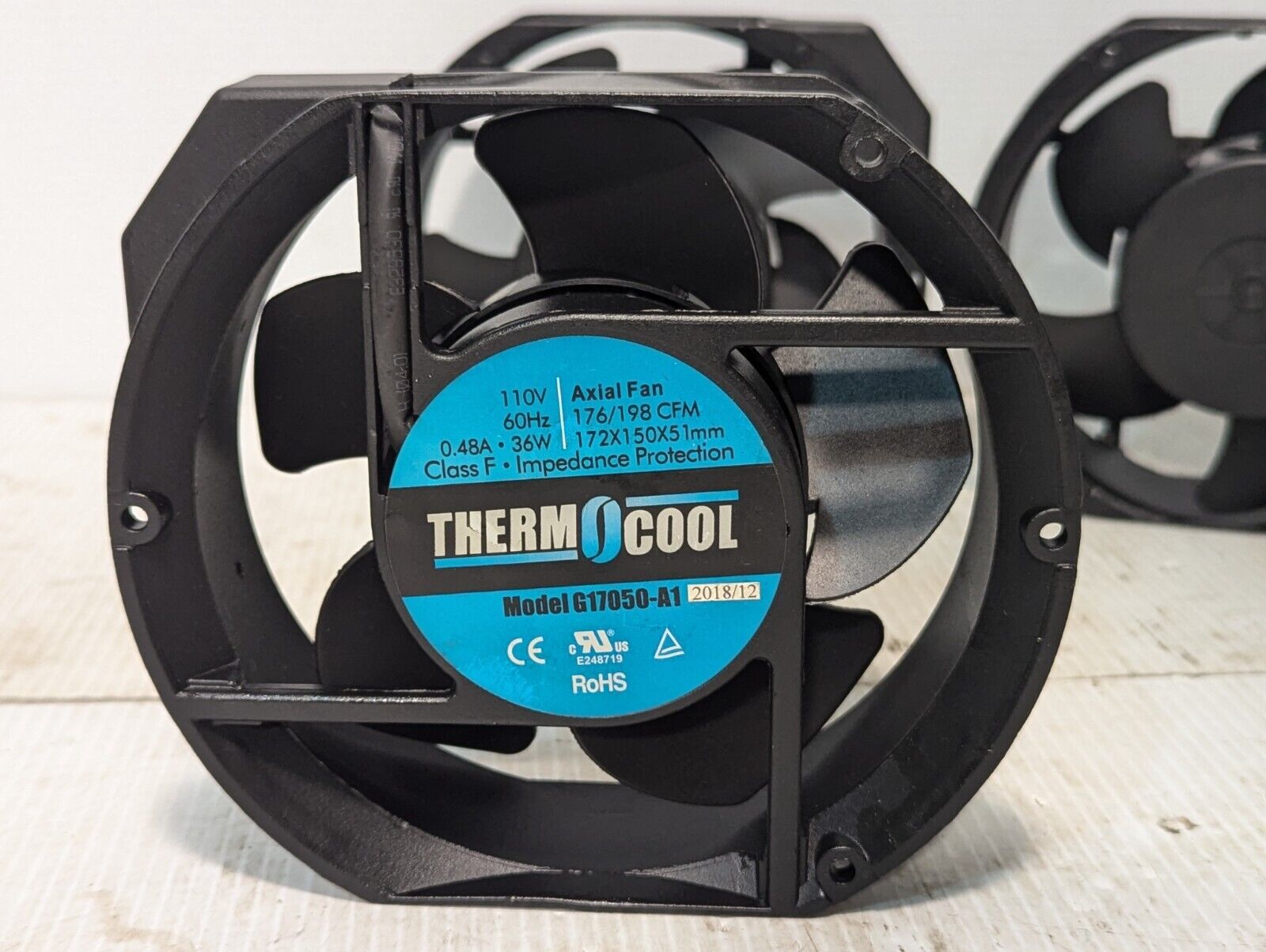 Thermocool G17050-A1 110 VAC Fan 172x150x51mm Ball Bearing 176 CFM - Free Ship