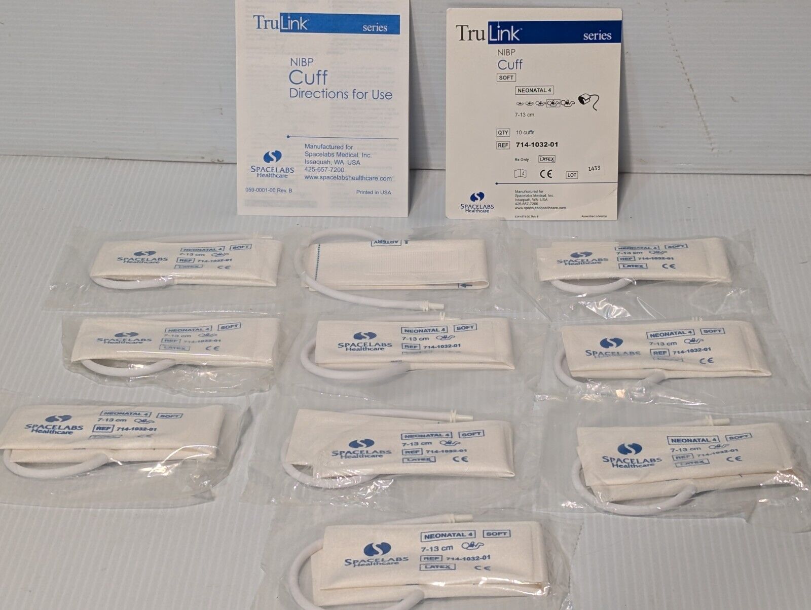Spacelabs 714-1032-01 Soft Disposable Neonatal Cuff, Pack of 10 - Free Shipping