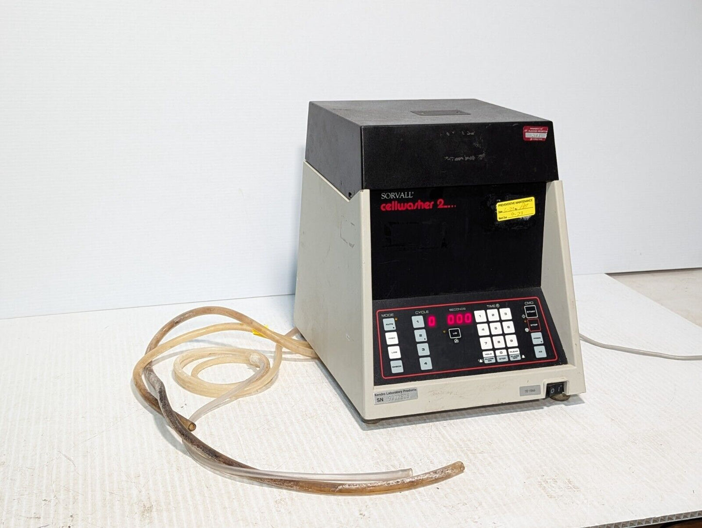 Sorvall CW2 Cellwasher 2 Centrifuge, 3200rpm, 350w, 115v @ 60Hz with power cable