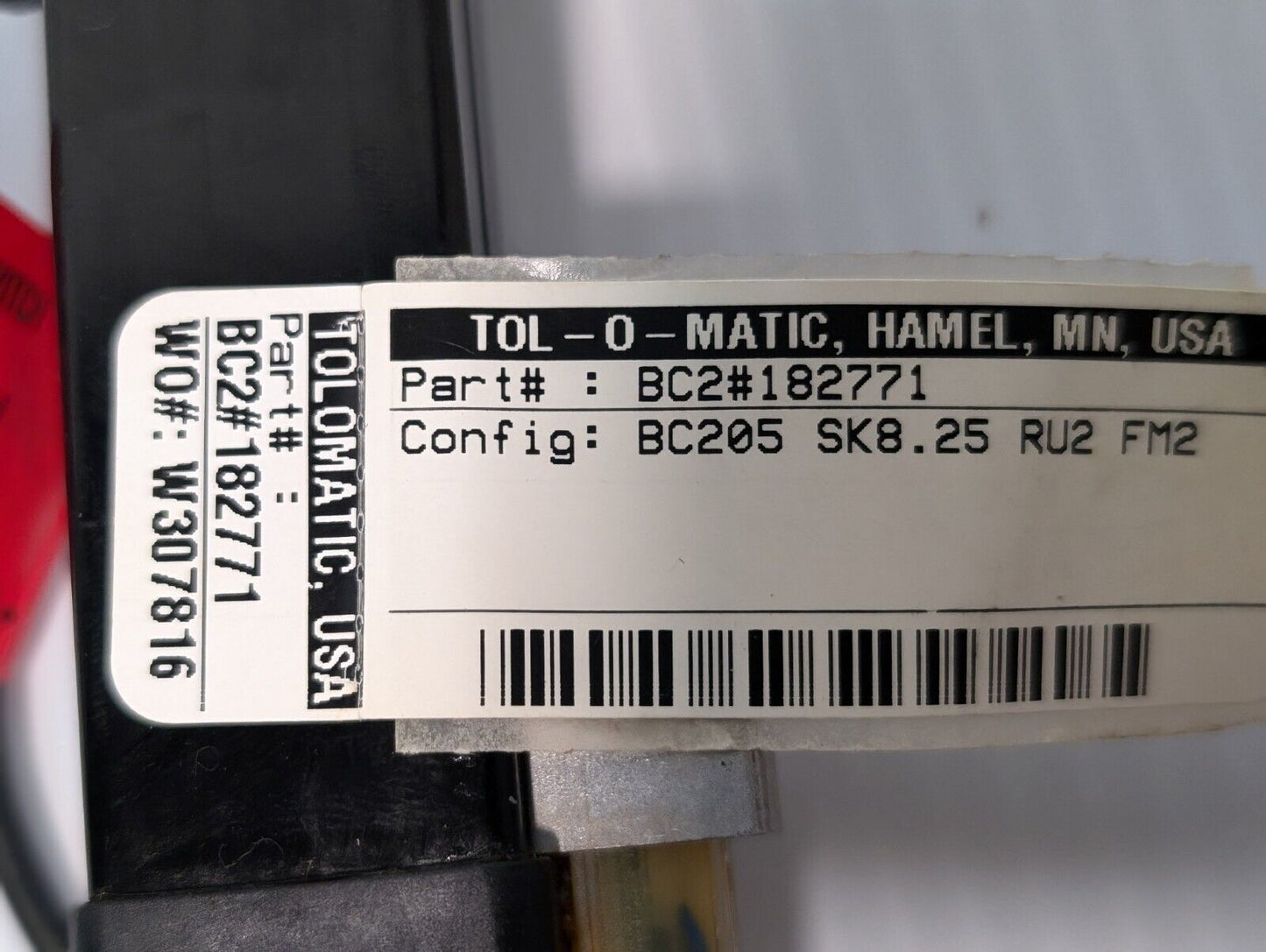 Tolomatic BC205 Pneumatic Band Cylinder, Bore: .50", Force: 16LBF, Load: 5LB