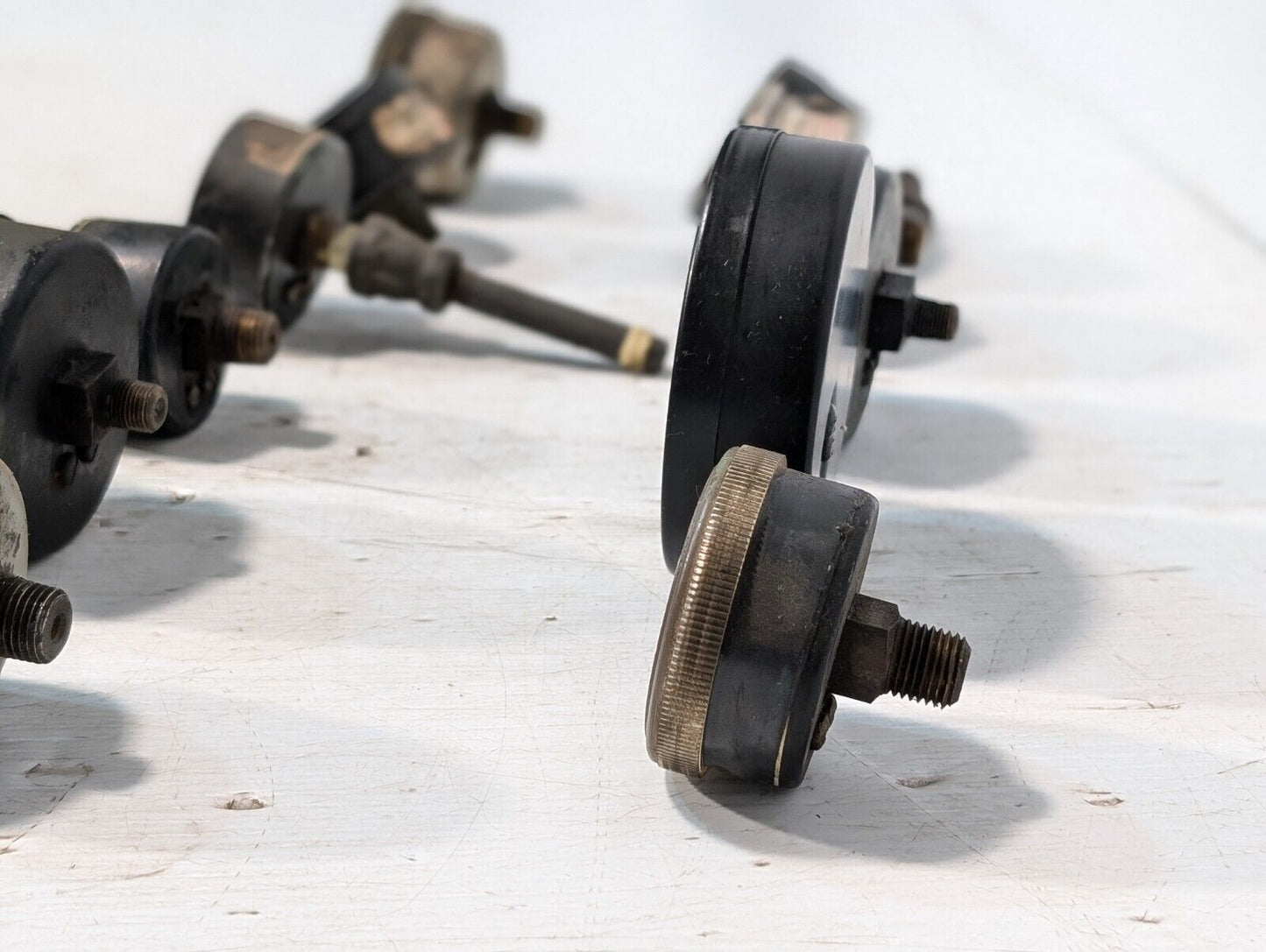 Lot of 11 Pressure Gauges, Assorted Brands and Sizes - Free Shipping