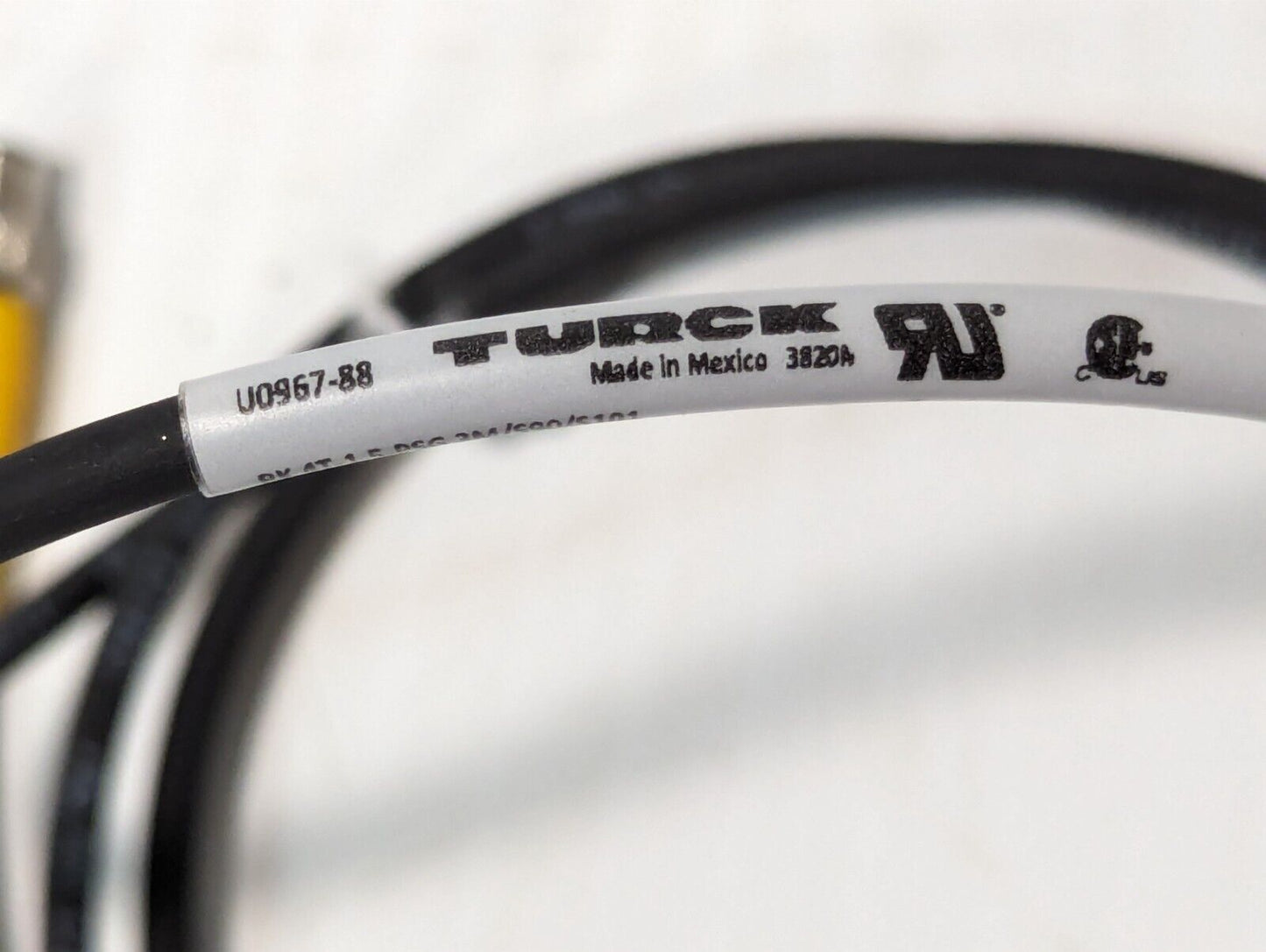 Turck U0967-88 174K244G01 W731 FE-V24 Cable Assy Paddle Jam - Free Shipping
