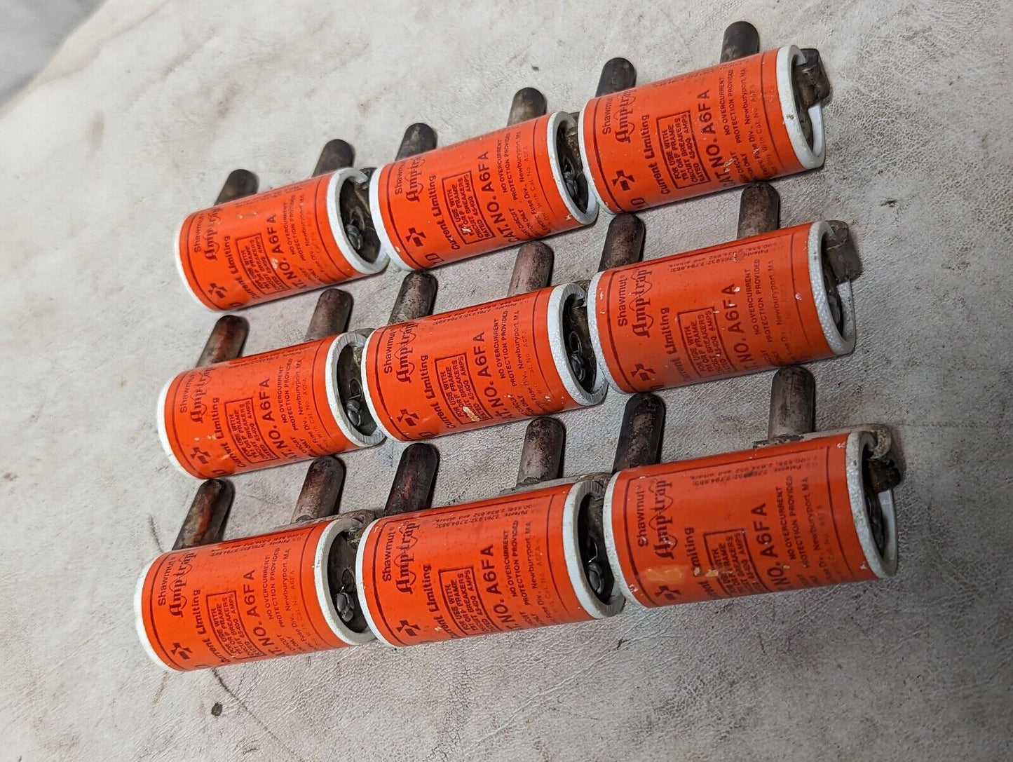 Gould Shawmut A6FA fuse, for use with FB1 or P frame circuit breakers rated 45-